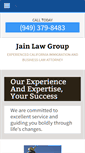 Mobile Screenshot of jainlawgroup.com